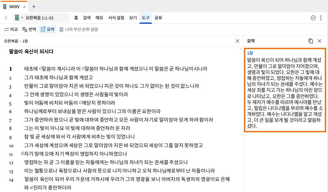 Summary Of Bible Chapter (Web App)