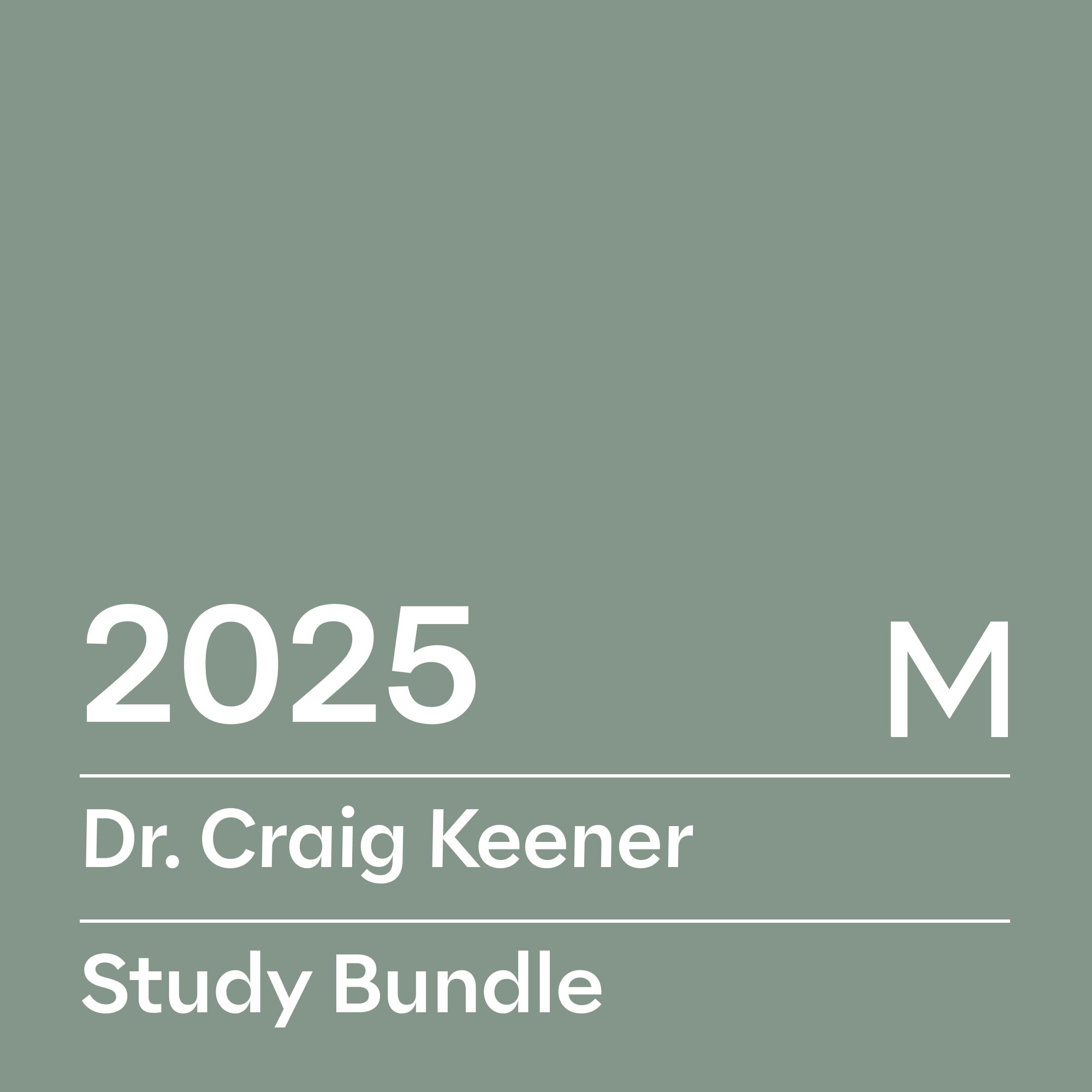 Dr. Craig Keener Study Bundle, M