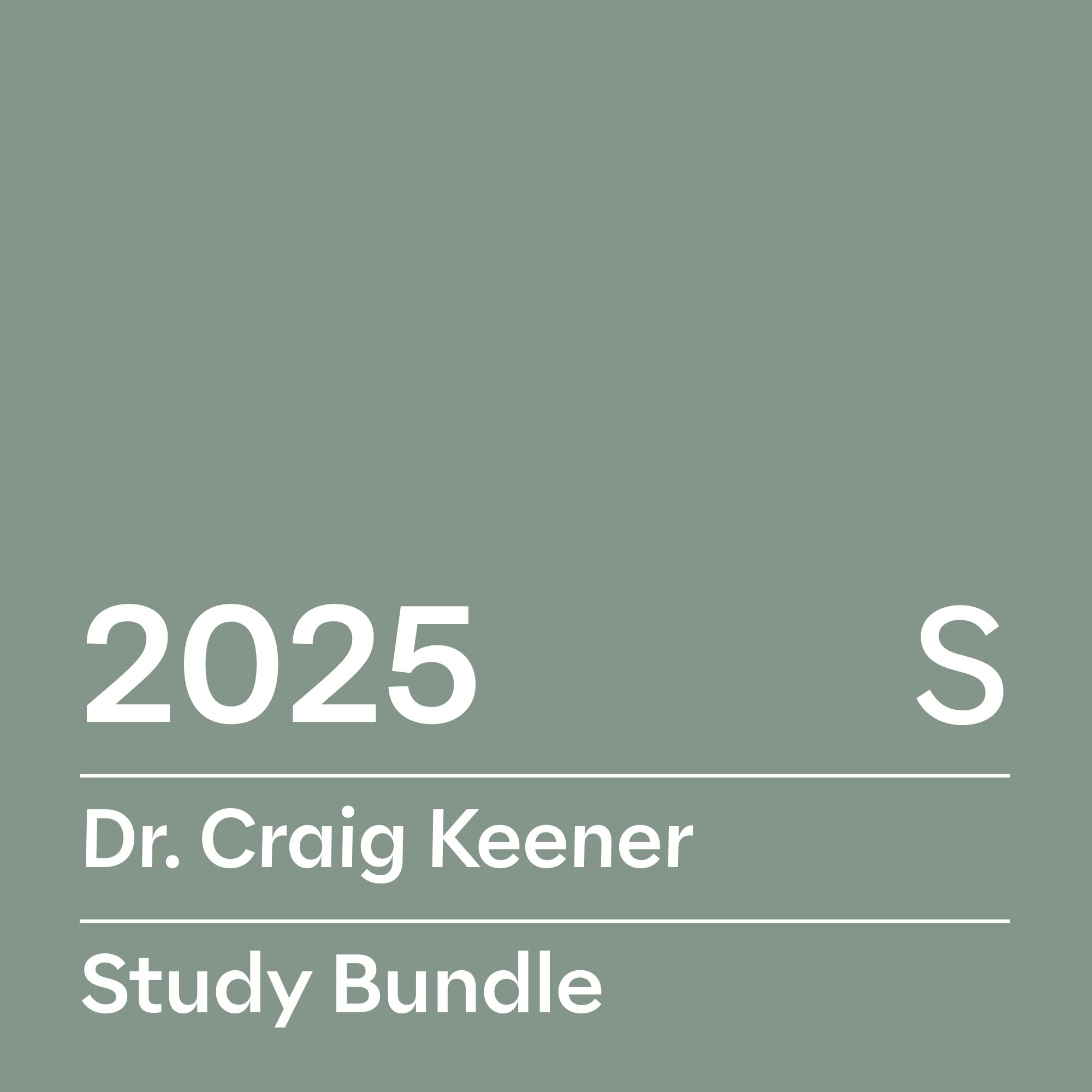 Dr. Craig Keener Study Bundle, S