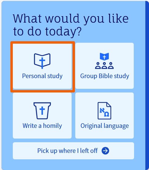 Start Verbum Personal Study