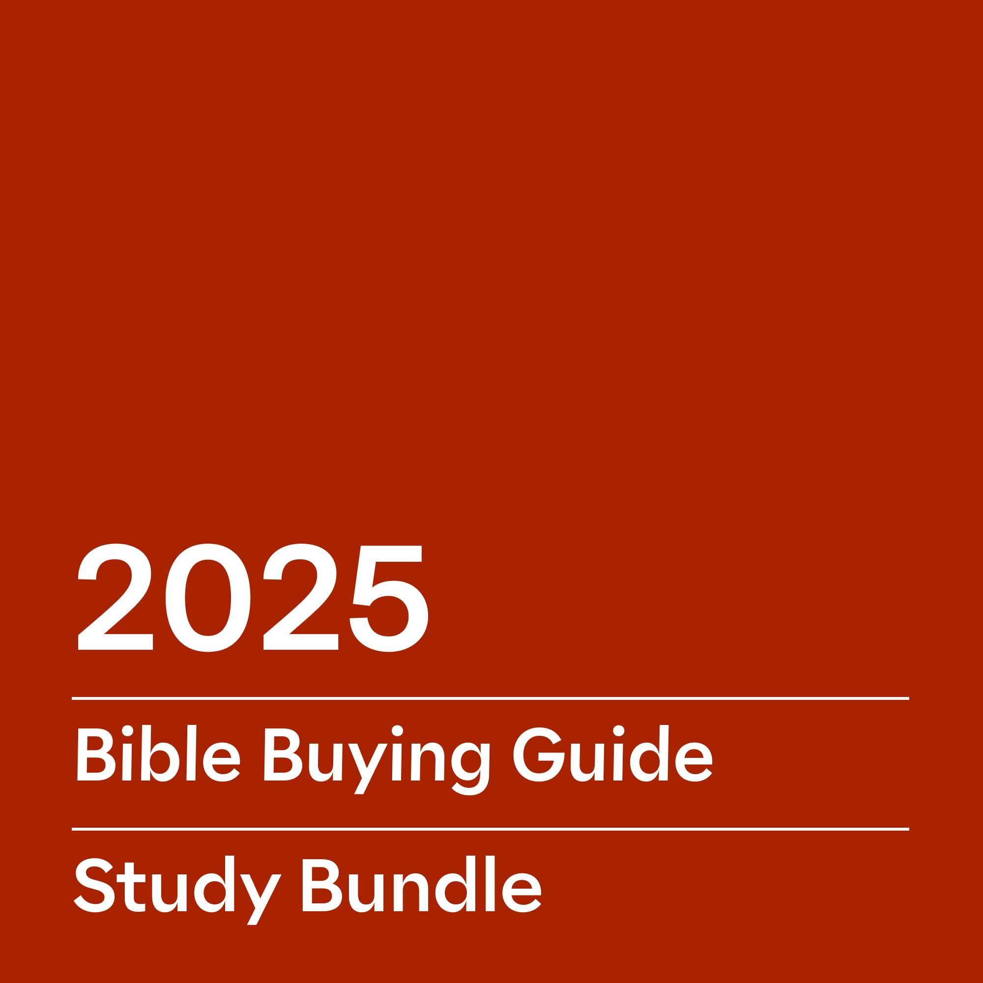 Bible Buying Guide Study Bundle