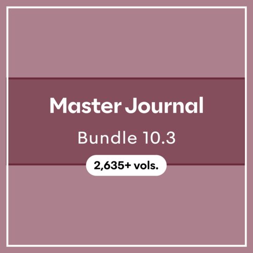 Master Journal Bundle 10.3 (2,635+ vols.)