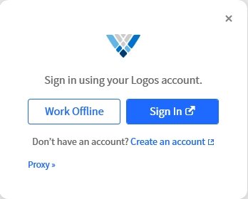 Verbum Windows Sign In Window