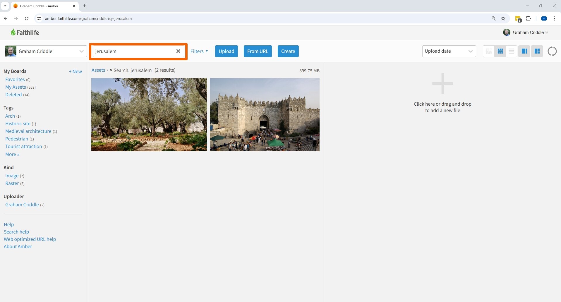 Filtering Assets