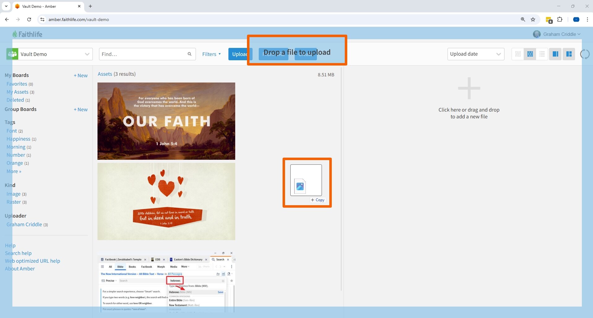 Upload File Using Drag And Drop
