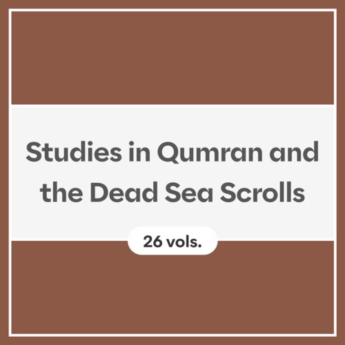 Studies in Qumran and the Dead Sea Scrolls (26 vols.)