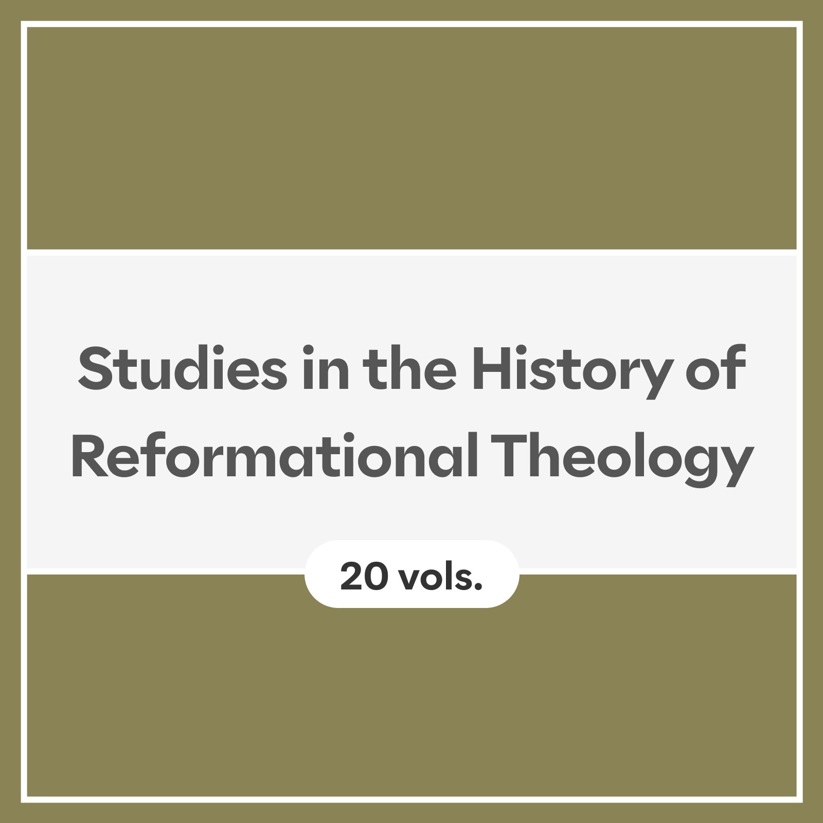 Studies in the History of Reformational Theology (20 vols.)