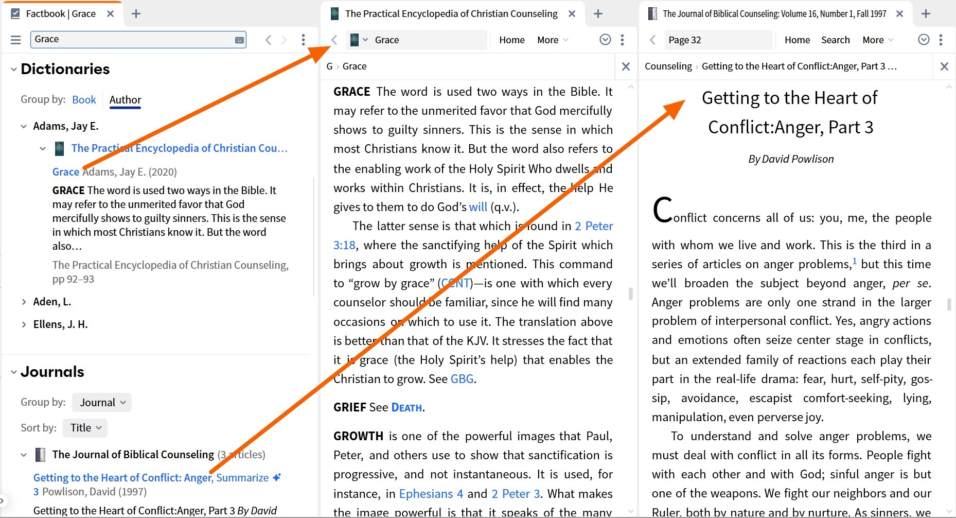 Counseling Theme - Dictionaries And Journals (Desktop)
