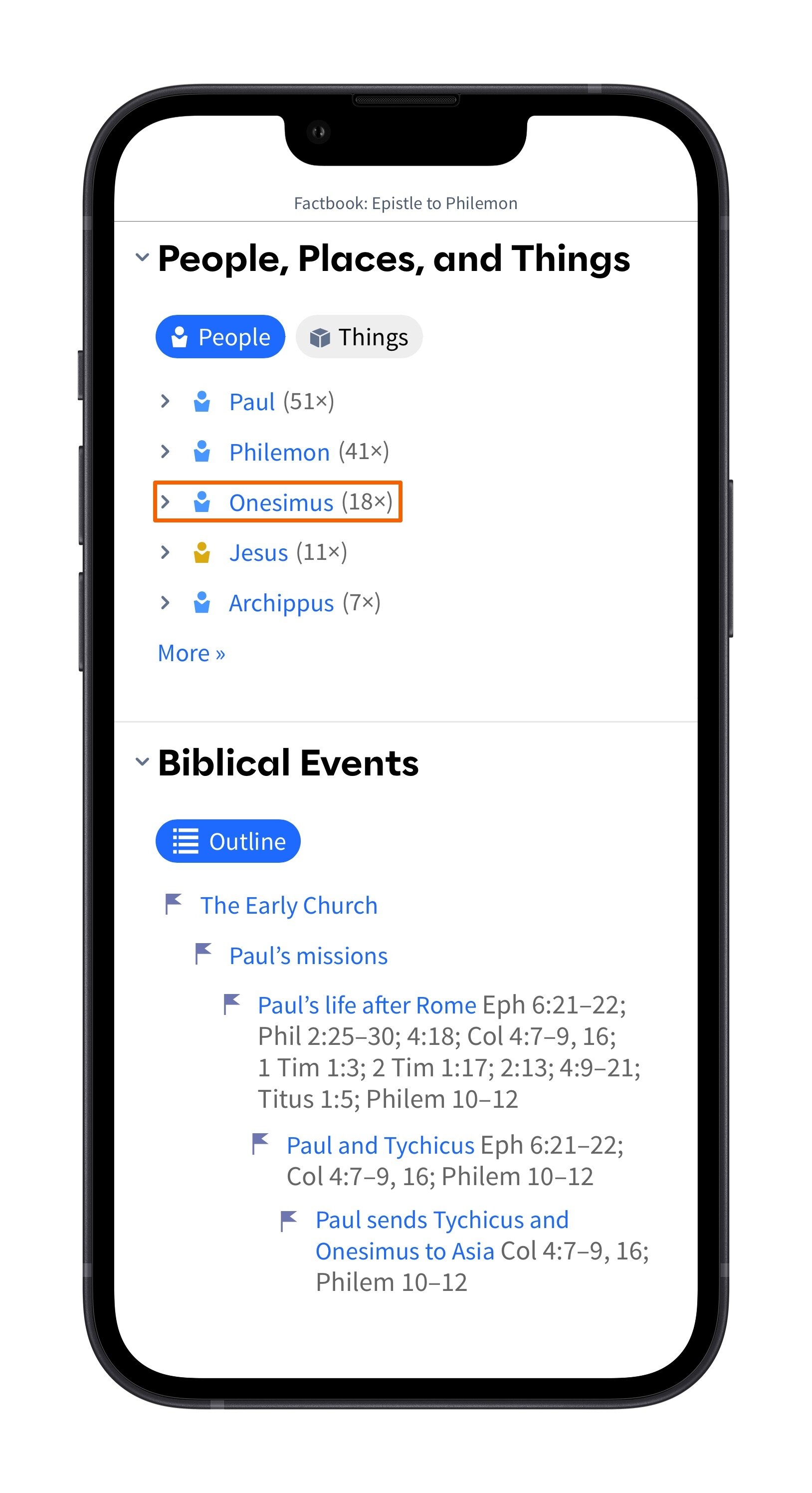 Bible Book - People Places Things (Mobile)