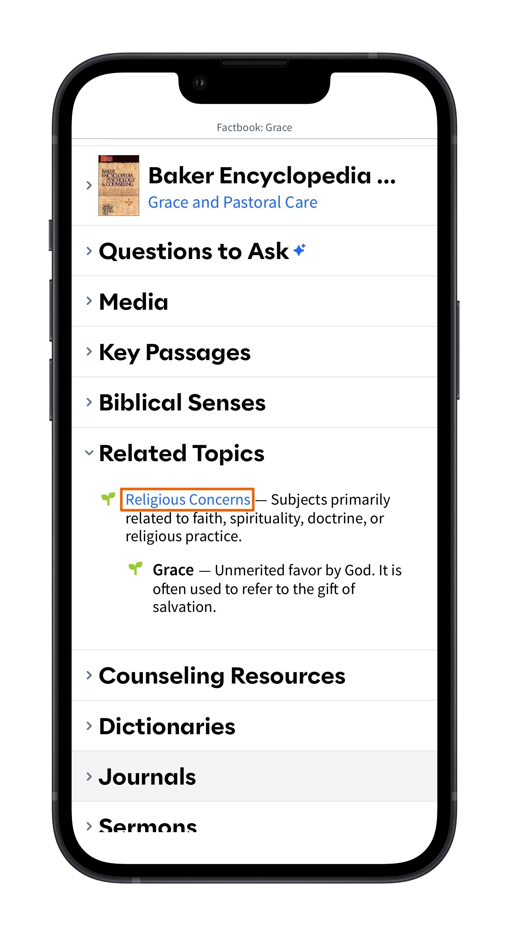 Counseling Theme - Select Related Topic (Mobile)