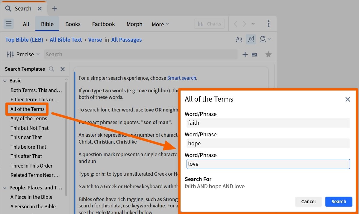 Using The AND Operator Via Search Template