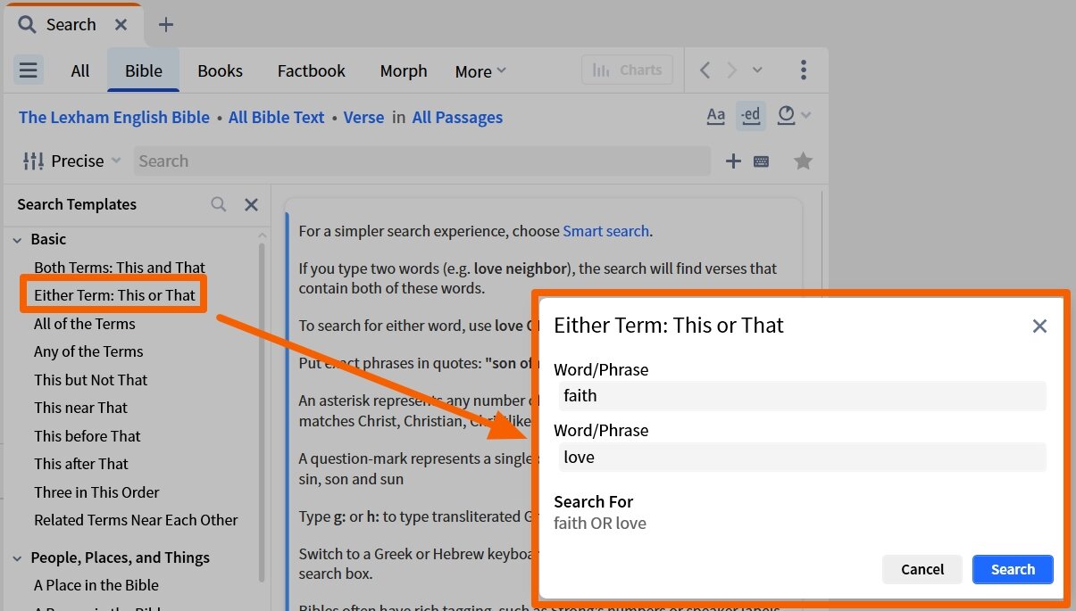 Using The OR Operator Via Search Template