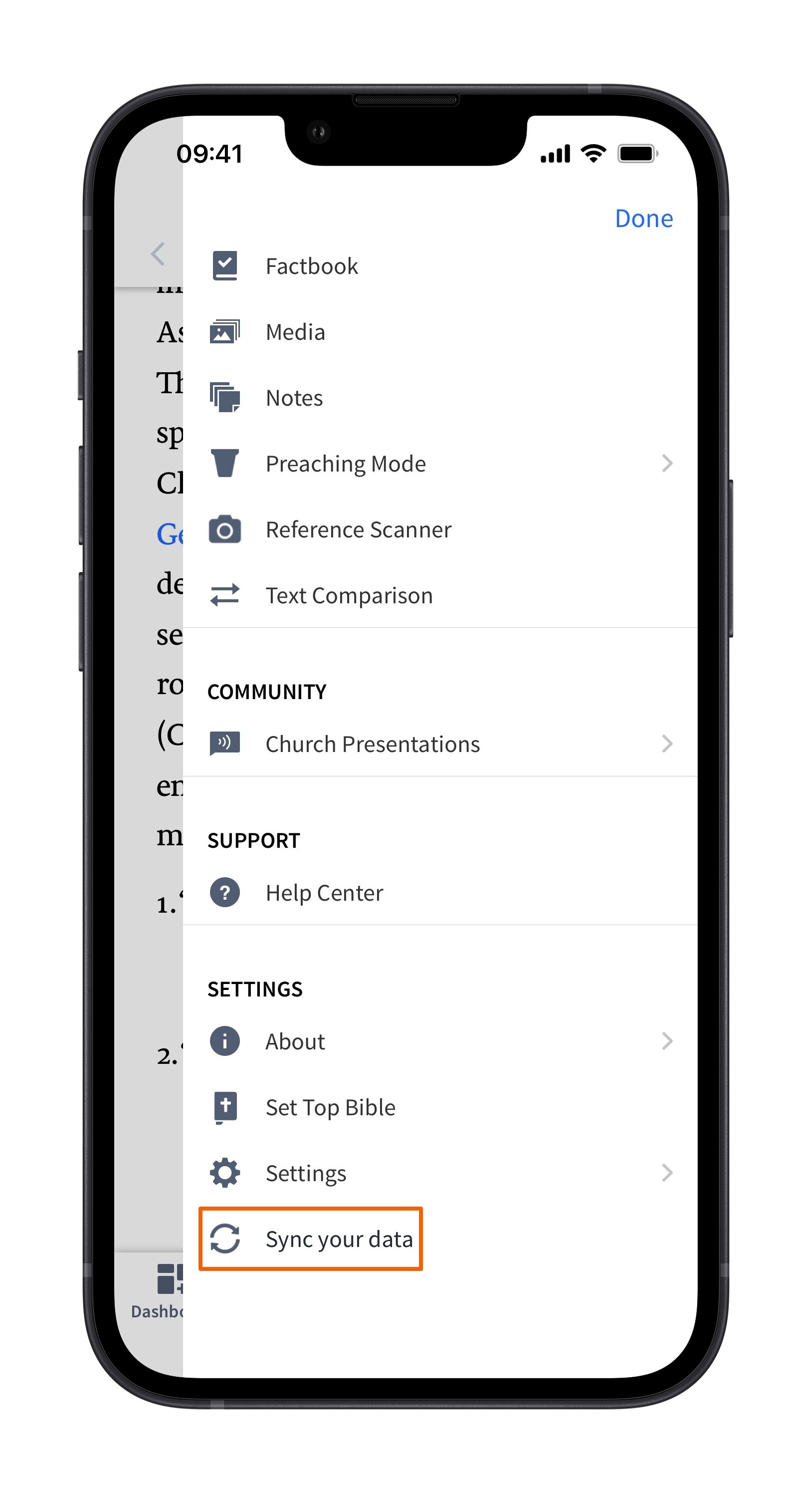 Mobile Sync Data