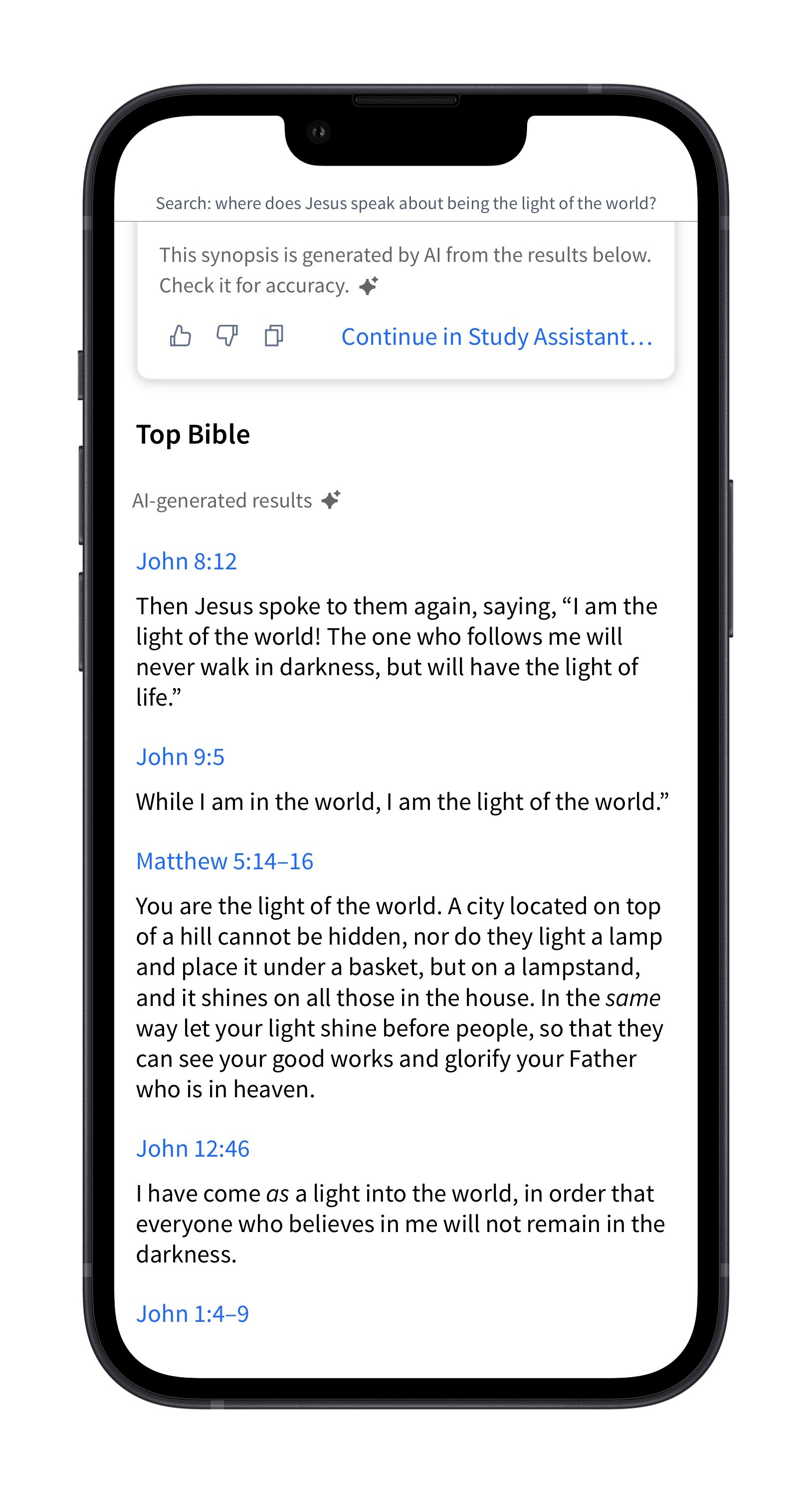 Bible Smart Search Verses (Mobile)