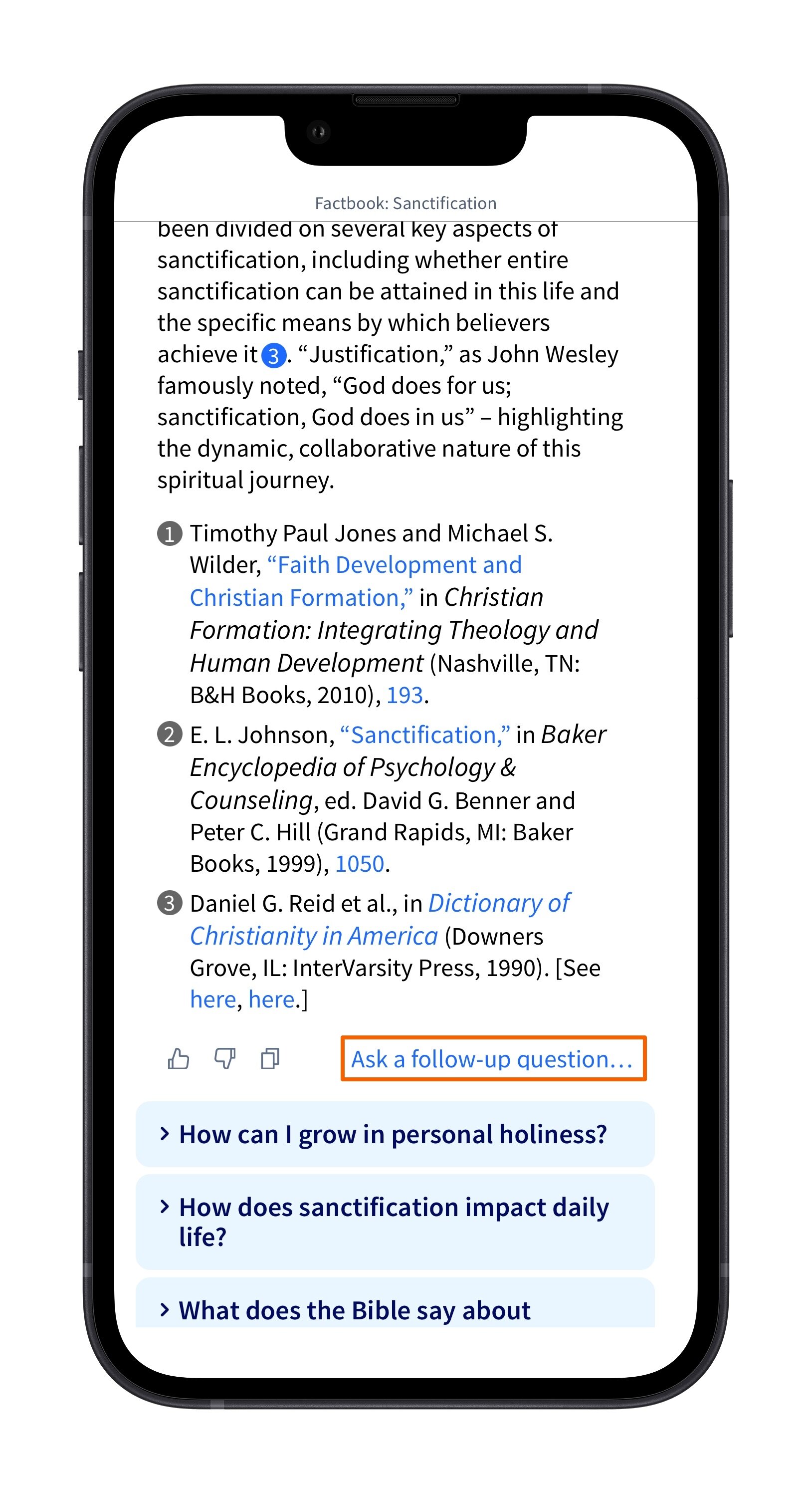 Invoke Study Assistant From Factbook (Mobile)