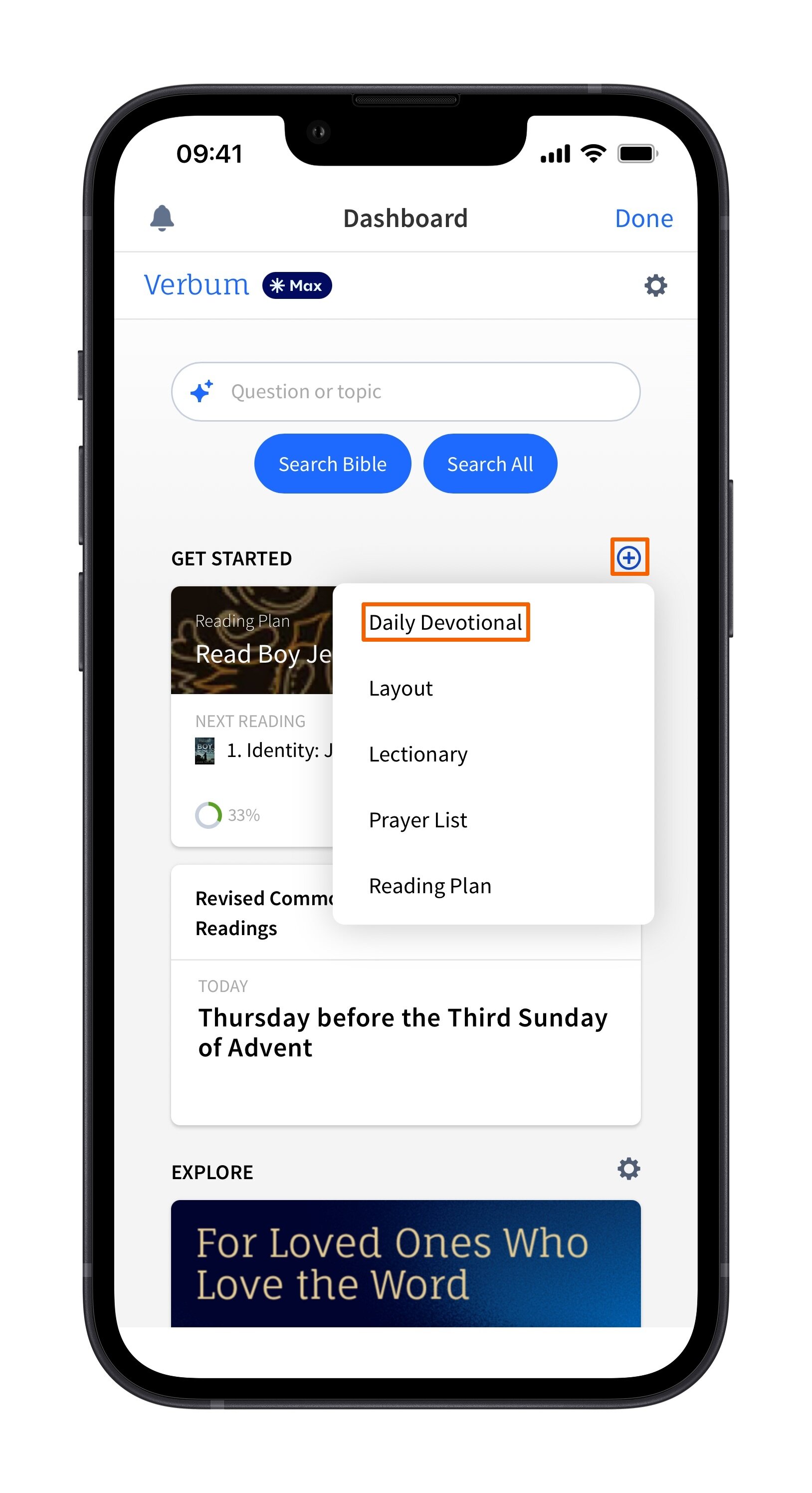 Update Verbum Get Started Section