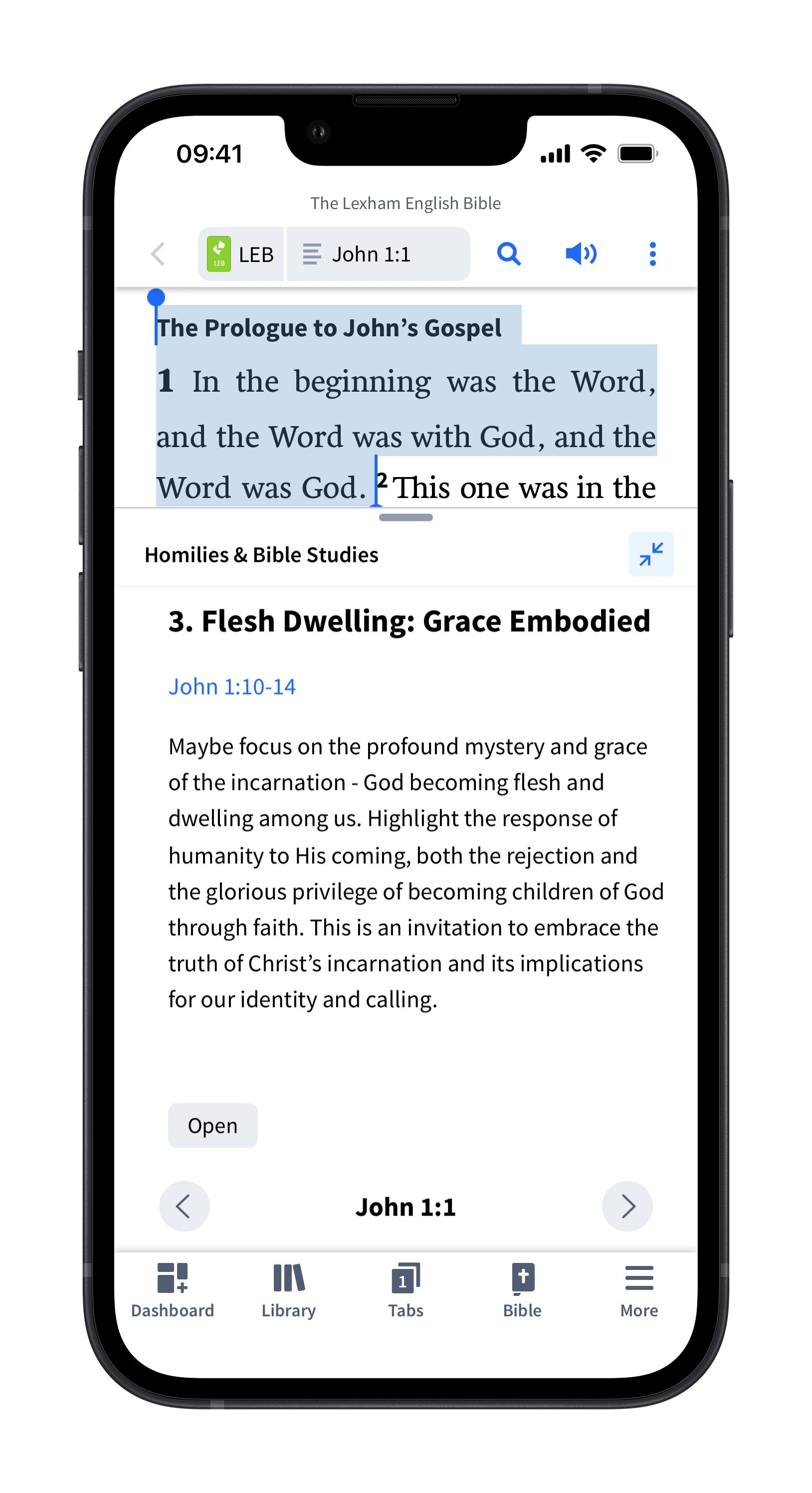 Open Related Homily