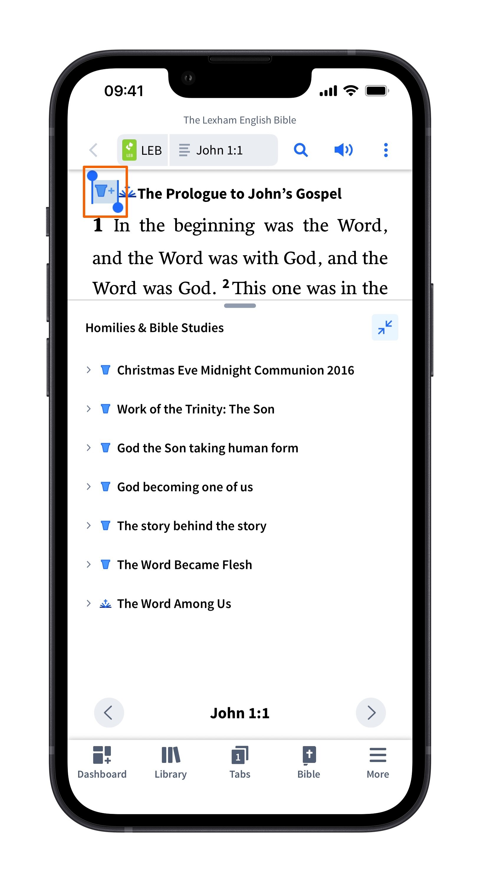 Select Homily Or Bible Study