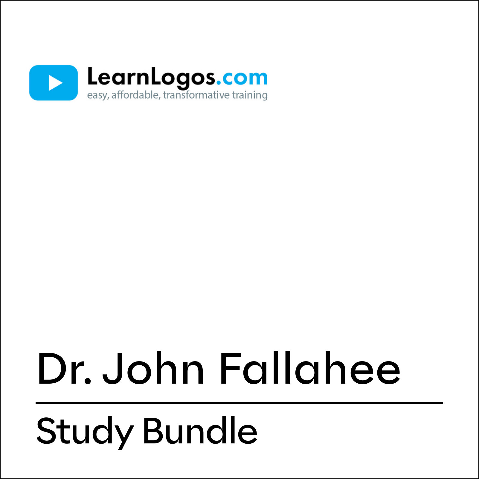 Dr. John Fallahee Study Bundle