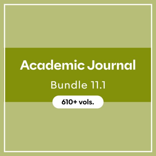 Academic Journal Bundle 11.1 (610+ vols.)