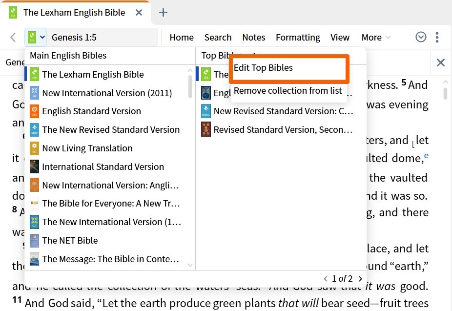 Edit Parallel Resource Set