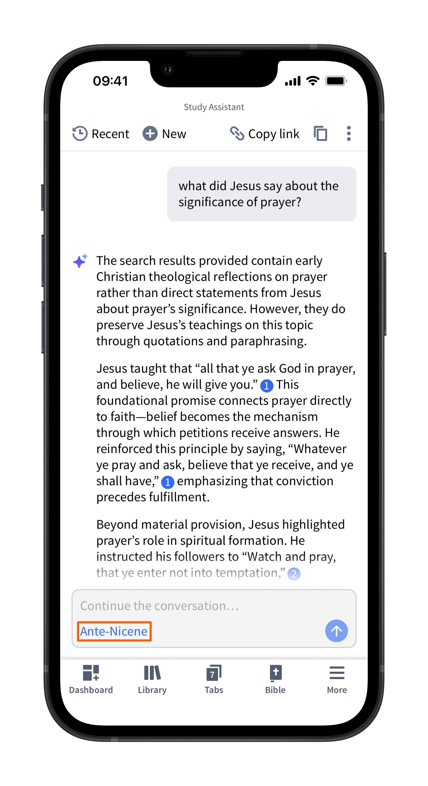 Study Assistant From Smart Search Synopsis (Mobile)