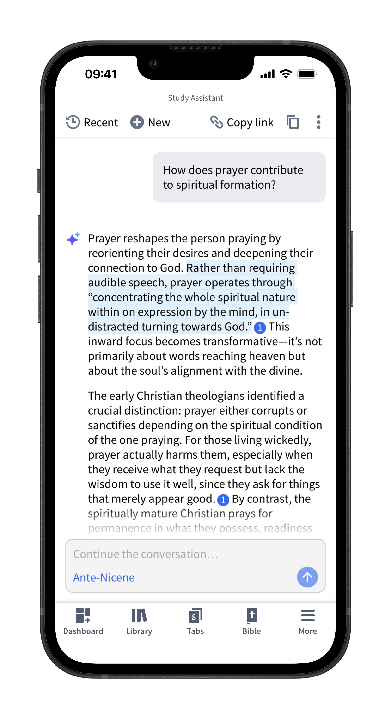 Citations In Study Assistant (Mobile)