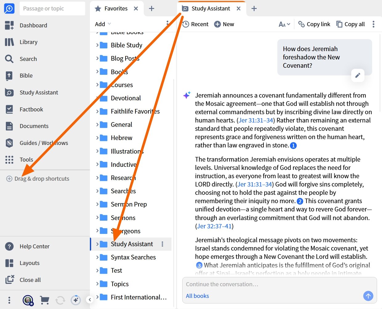 Create Study Assistant Shortcuts