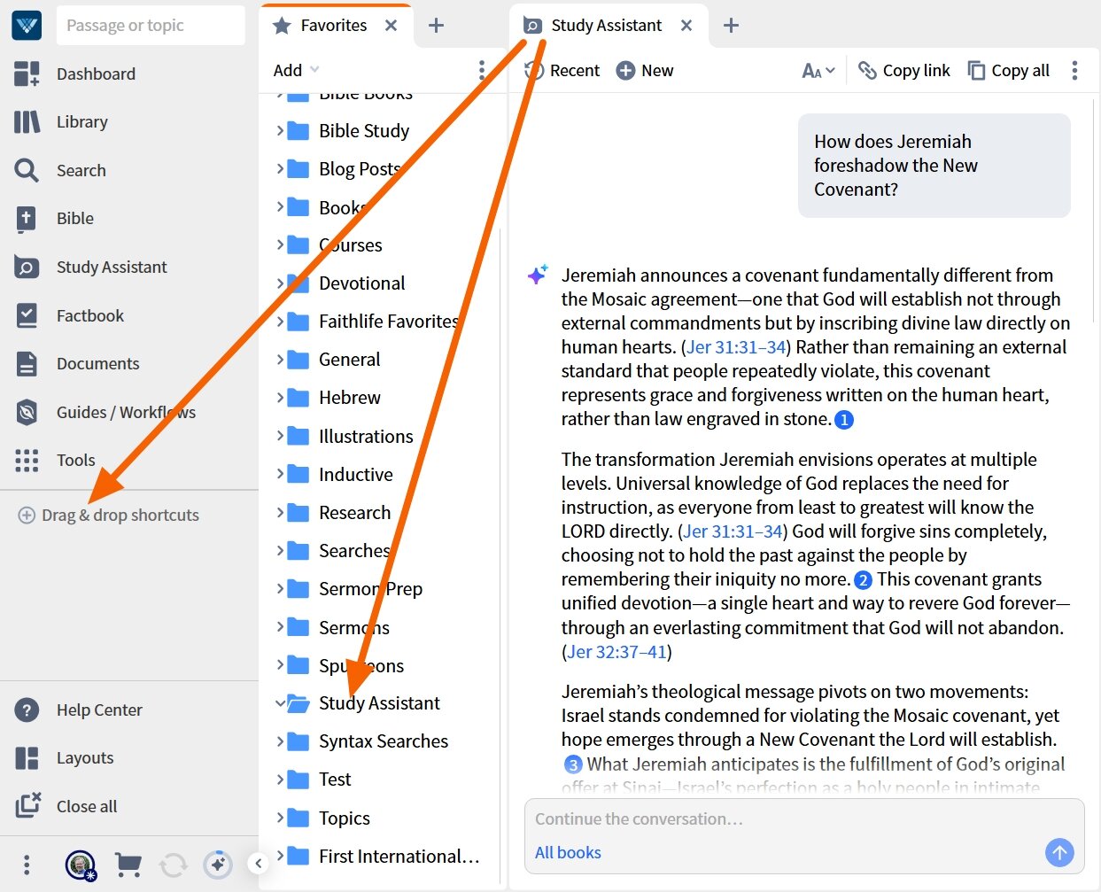 Create Verbum Study Assistant Shortcuts