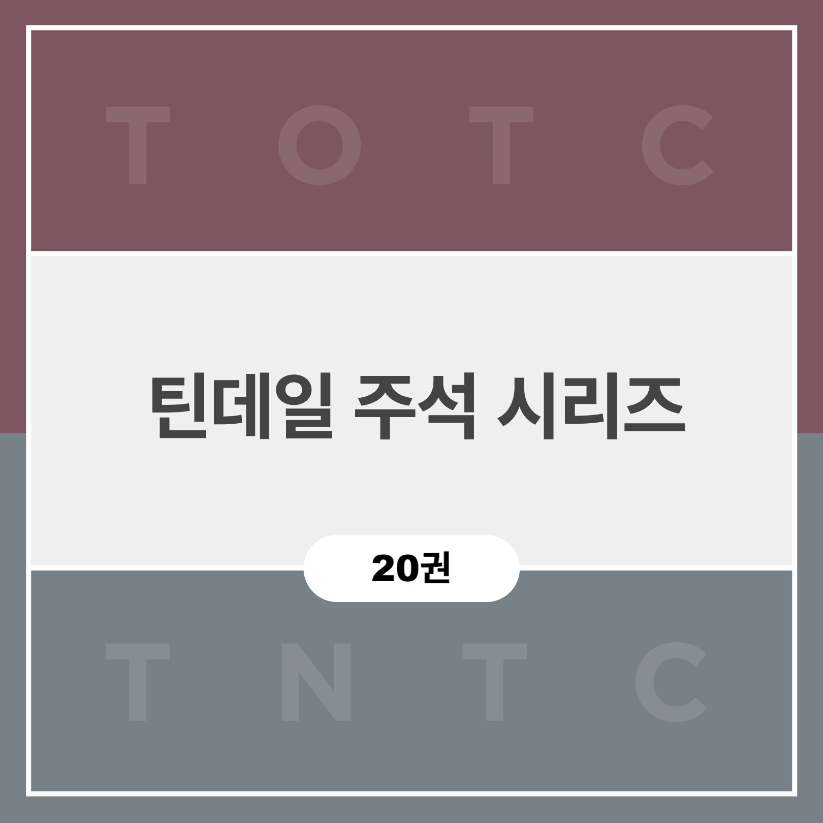 틴데일 주석 시리즈 (20권)