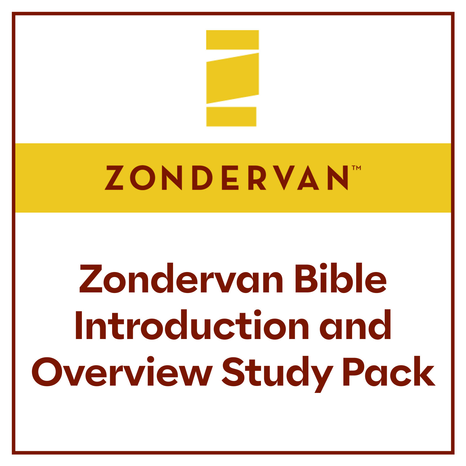 Zondervan Bible Introduction and Overview Study Pack