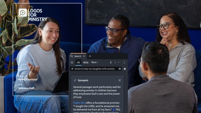 A group of people discussing Scripture