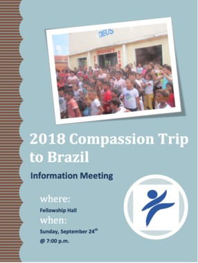 2018 Brazil Trip Info Meeting