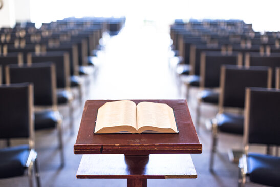Bible on Pulpit