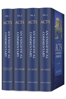 Acts: An Exegetical Commentary (4 vols.)