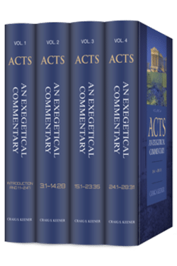 Acts: An Exegetical Commentary (4 vols.)