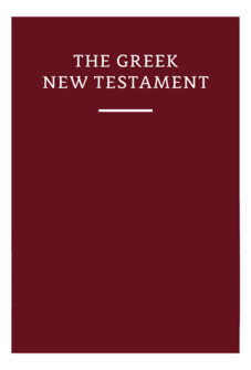 Nestle-Aland 27th Edition Greek New Testament with McReynolds English Interlinear (NA27)