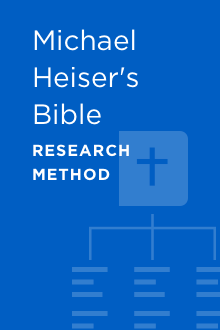 Michael Heiser's Bible Research Method Workflow