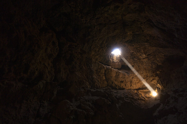 Beam of Light in a Cave