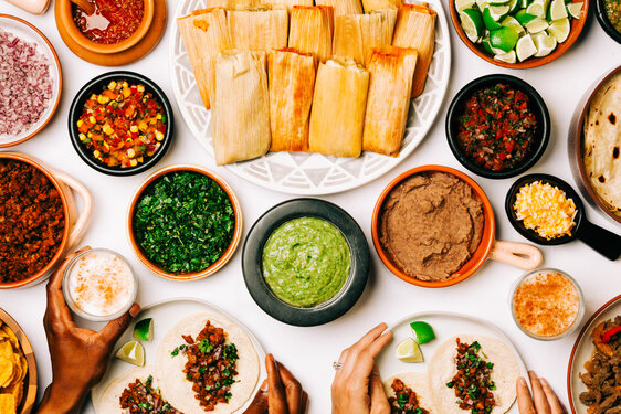 Mexican Food Spread