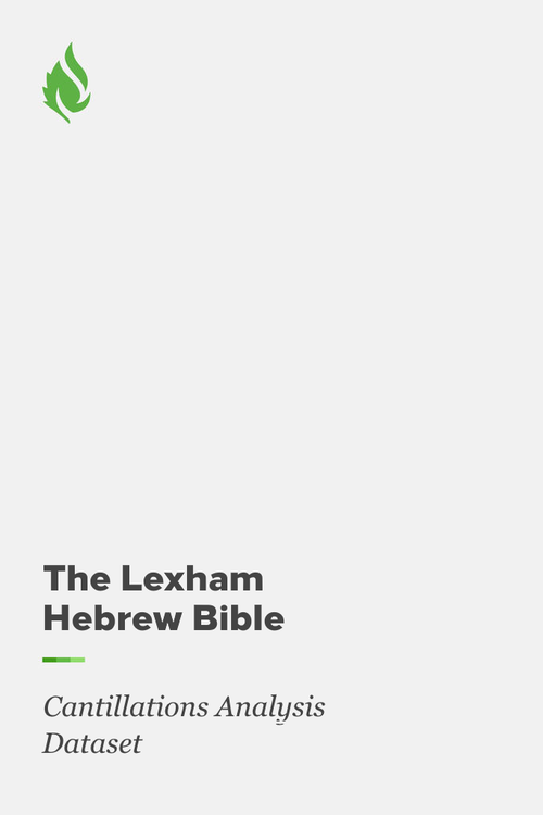 Lexham Hebrew Bible: Cantillation Analysis Dataset