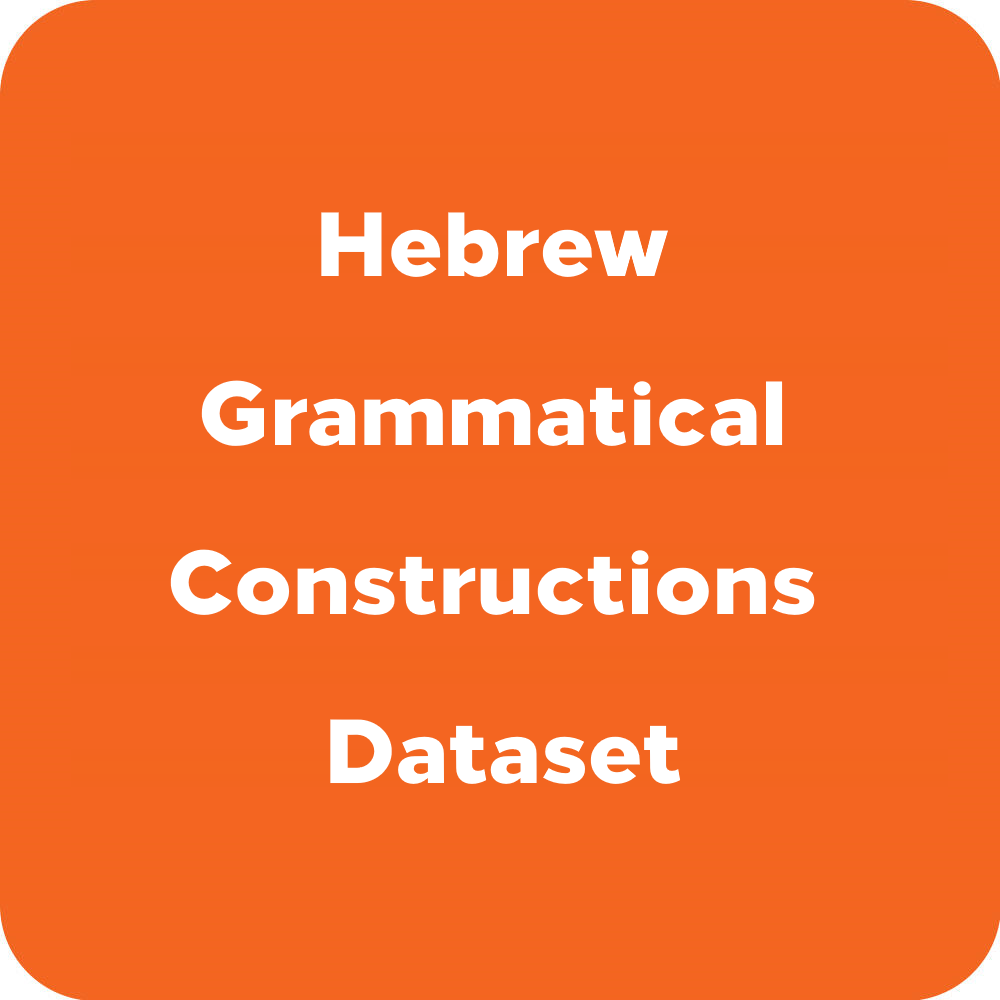 Hebrew Grammatical Constructions Dataset - Verbum