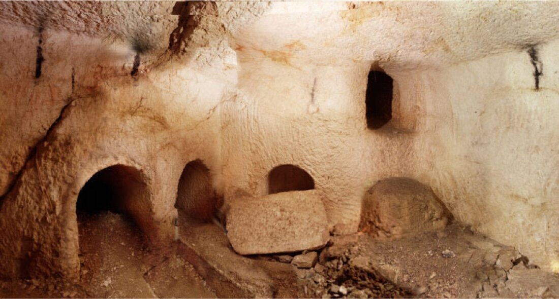 The lower chamber of the Tomb of the Shroud. Jesus’ tomb likely would have looked very similar to this.