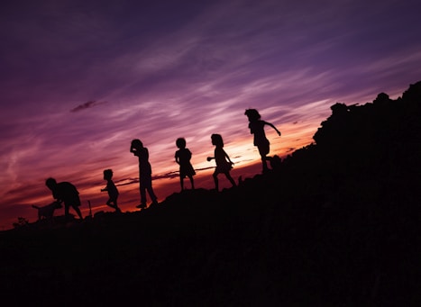 Kids playing with their dog during sunset.

(Any donation amount is greatly appreciated so I can continue my photography journey and share them here.
You can find the Paypal button in my profile to donate. 
Thank you so much for your support!)