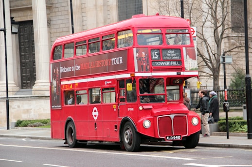 Red Classic London Double Decker Bus