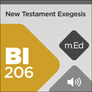 Mobile Ed: BI206 New Testament Exegesis: Understanding and Applying the New Testament (audio) Mobile Ed: BI206 New Testament Exegesis: Understanding and Applying the New Testament (audio)