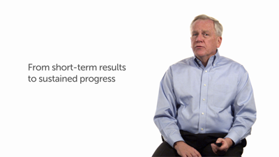 A Shift from Short-Term Results to Sustained Progress: Embedding Mechanisms