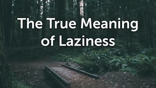 The True Meaning of Laziness
