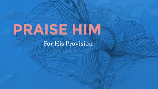 Praise Him For His Provision