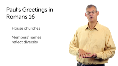 Paul’s Greetings to the Roman Christians